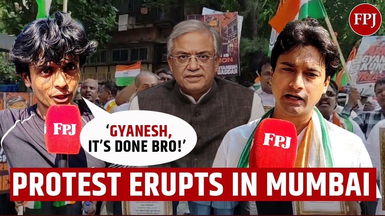 Massive Protest In Dadar As Youngsters, Oppn Parties Demand CEC Gyanesh Kumar&rsquo;s Resignation