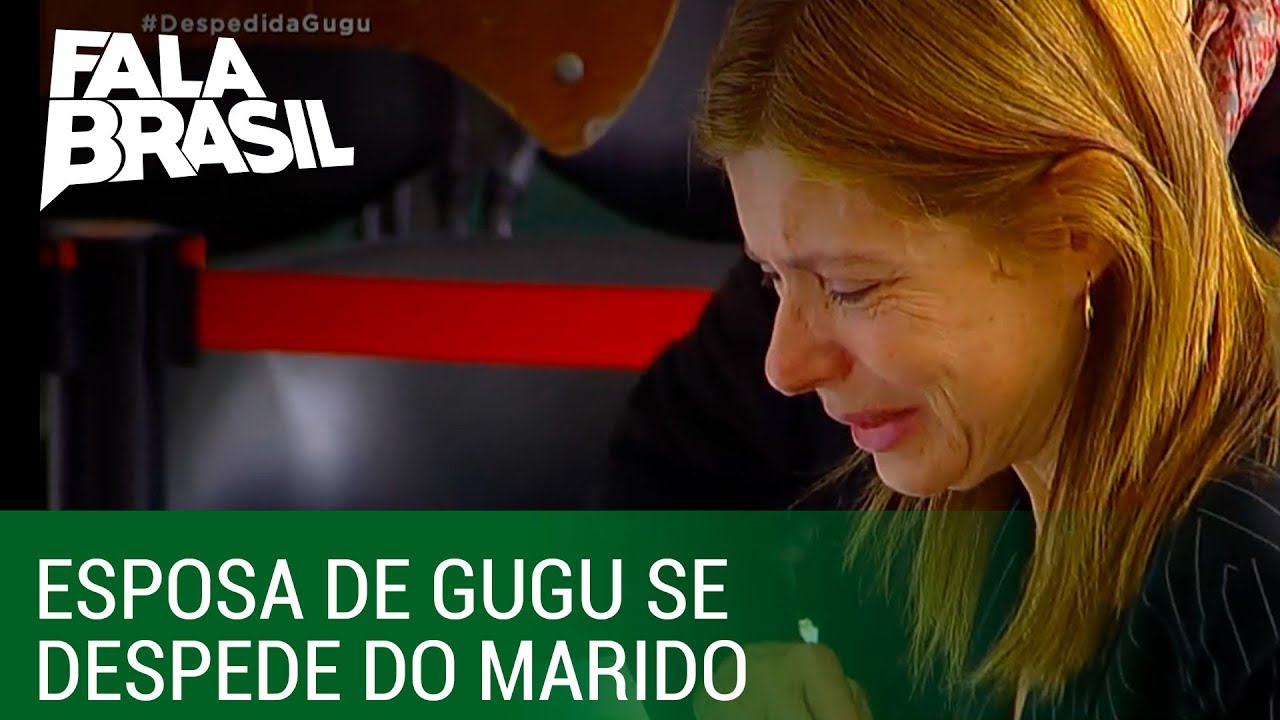 Rose Miriam chora e dá o último adeus ao marido Gugu Liberato