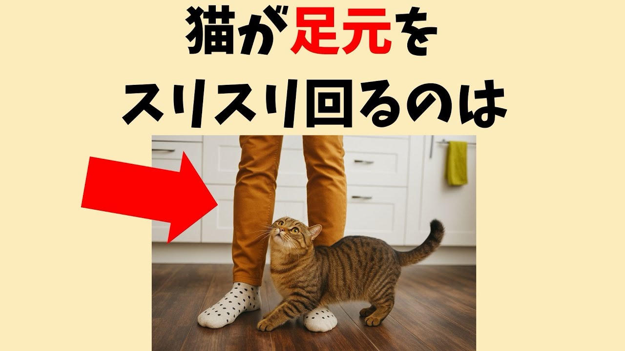 猫が足元をスリスリ回るのは・・・