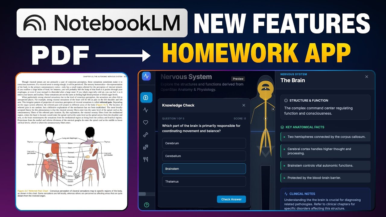NotebookLM: Turn Boring PDFs into an Interactive Homework App 🤯 | 425