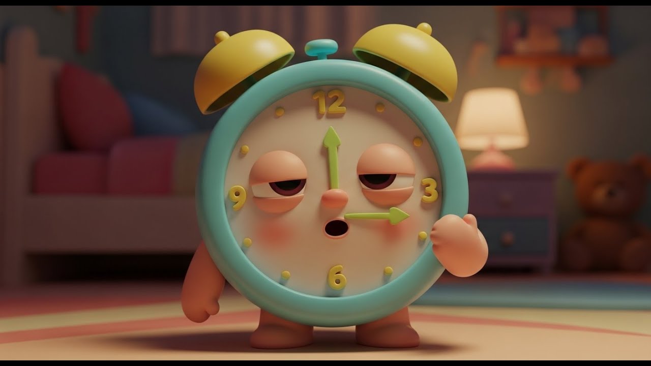 The Whispering Teddy Clock | Gentle Bedtime Song for Kids | Nursery Rhymes & Lullabies