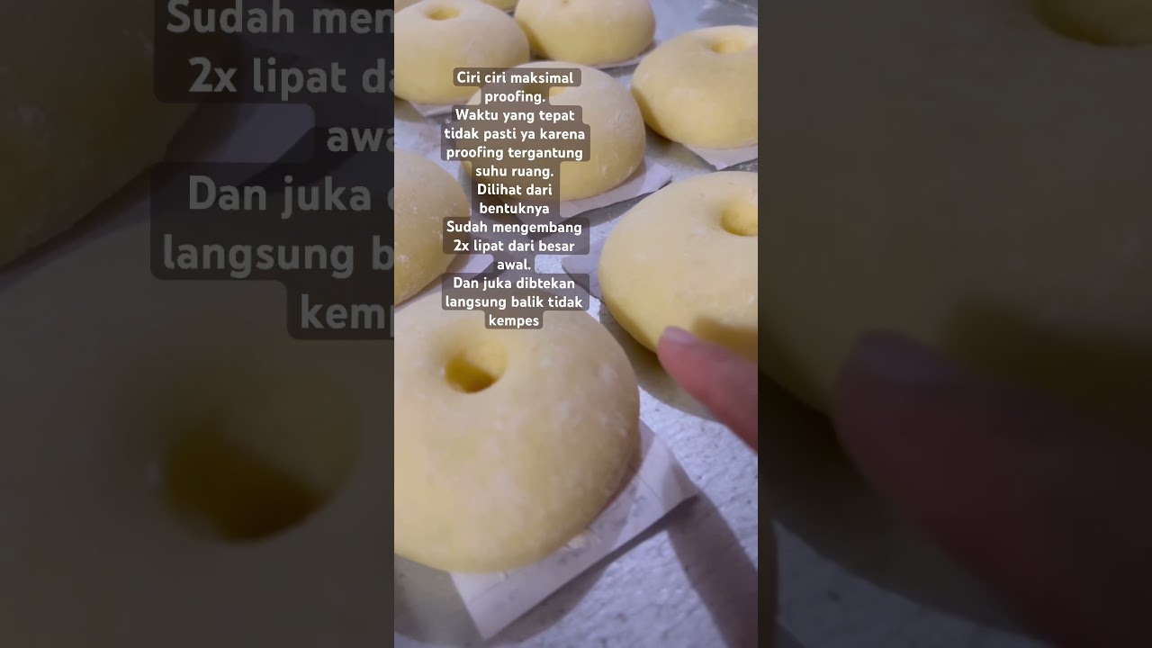 Ciri ciri maksimal proofing #donat#tipsdonat