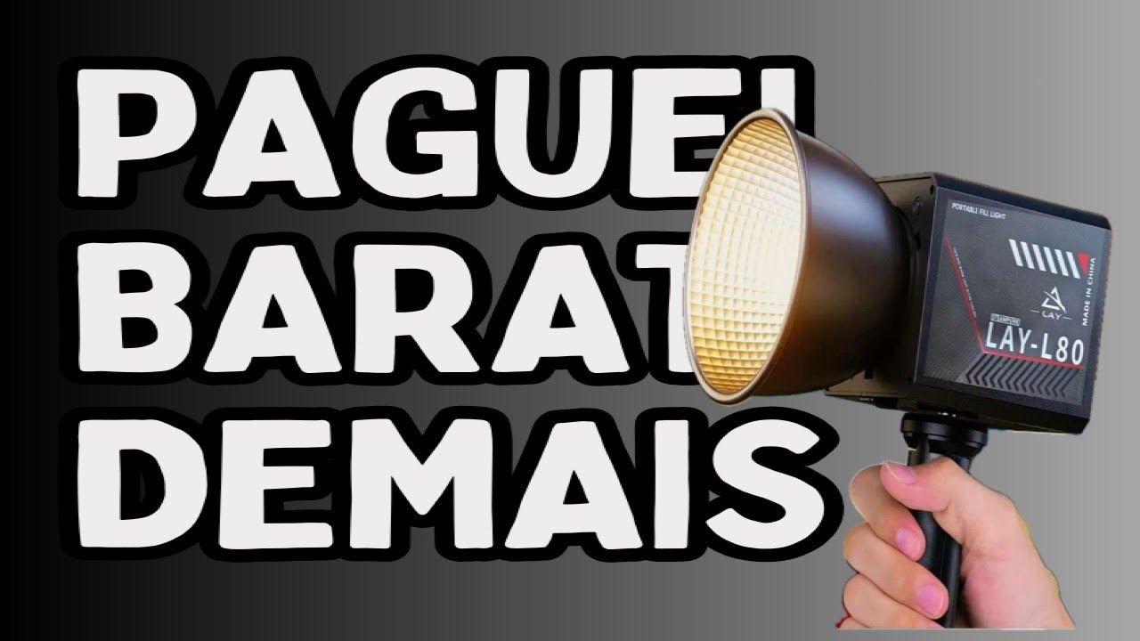 Luz LED Porttil 80W Lay L80 - CHOCANTE TESTADO 2025 - Review INCRIVEL