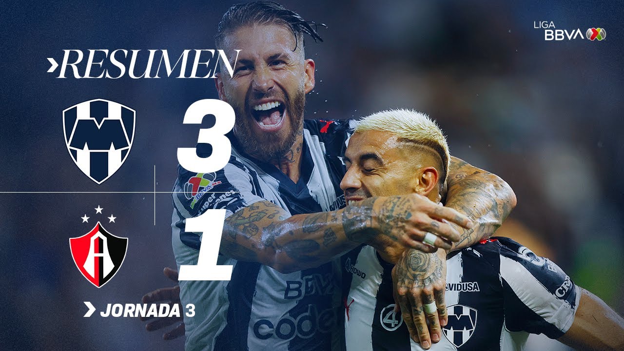 RAYADOS 3-1 ATLAS J3 | Hat Trick perfecto de Berterame | Apertura 2025