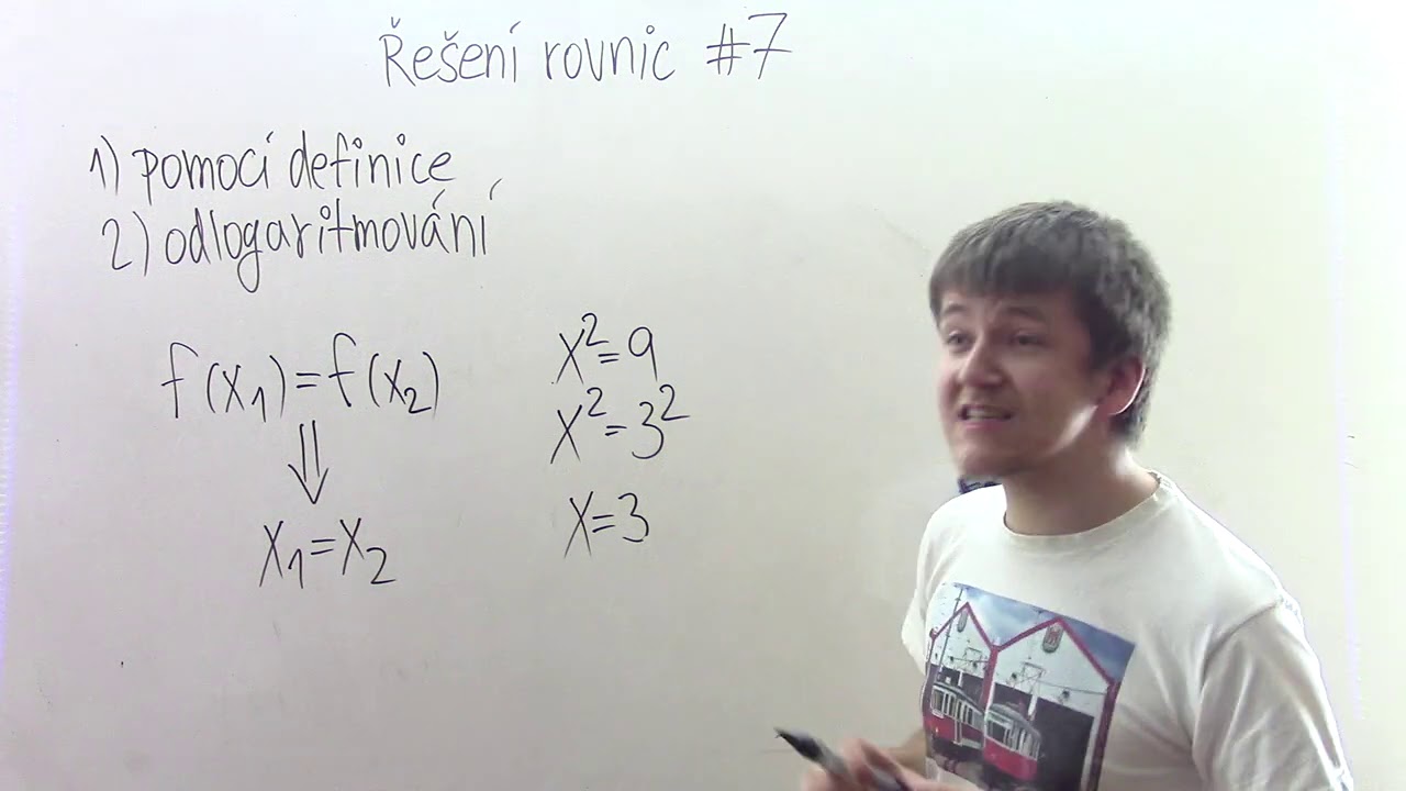 Řešení rovnic #7 - Logaritmické rovnice
