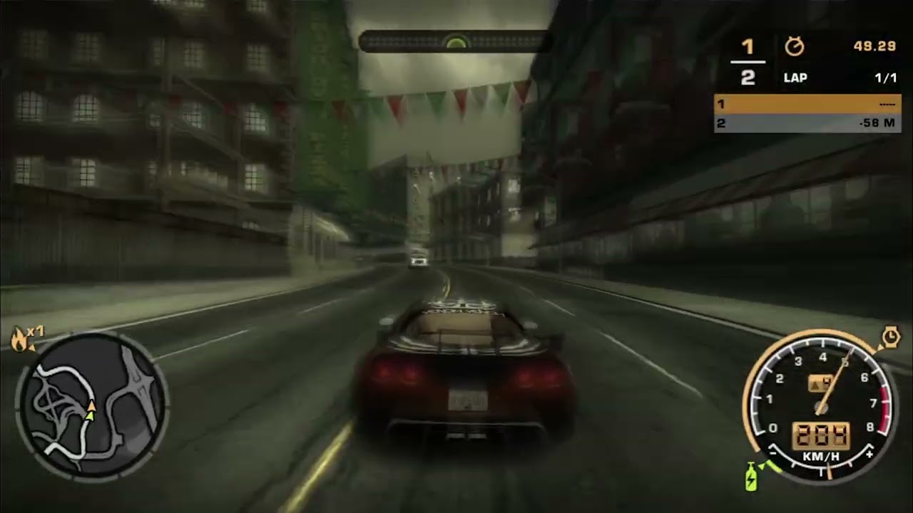 Test Drive CORVETTE C6 in Circuit Race Mode  NFS Most Wanted 2005