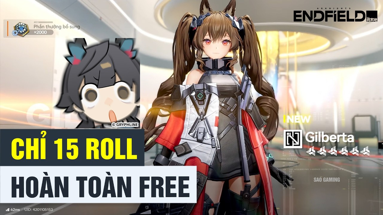 Arknights: Endfield – Chưa Kịp Pity (120) Đã Ra Gilberta Sau 15 Roll?!