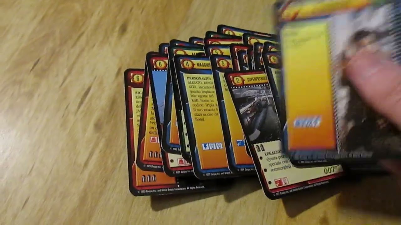 JAMES BOND CCG Box Deck Opening PART 2 Card Game 1995 Heartbreaker - MEGA RARE Italian Insert