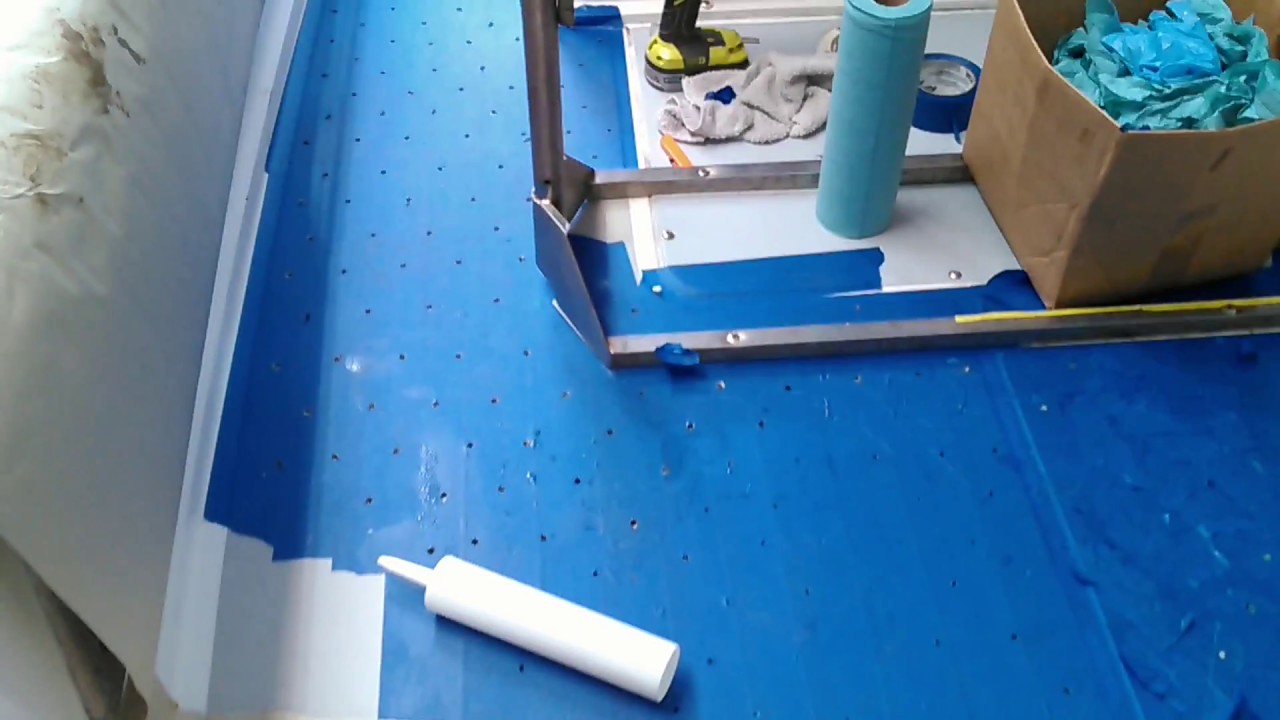 Aquasport boat soft deck repair part 1