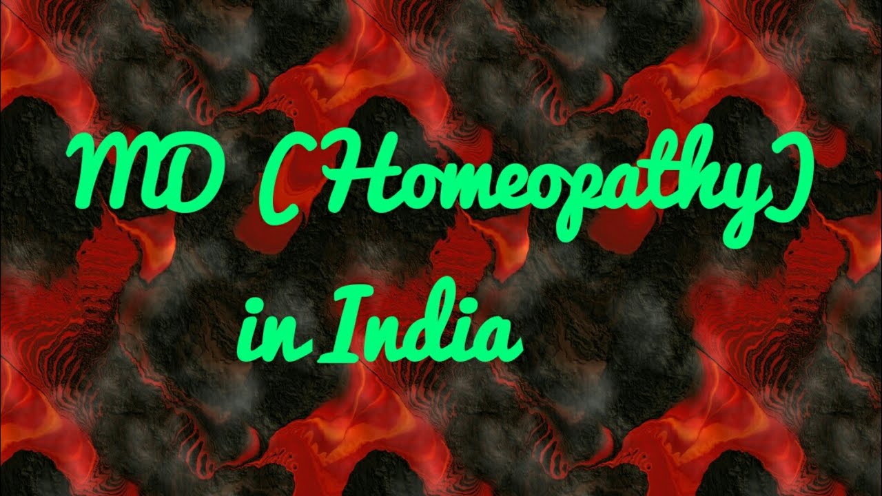 MD HOMEOPATHY IN INDIA
