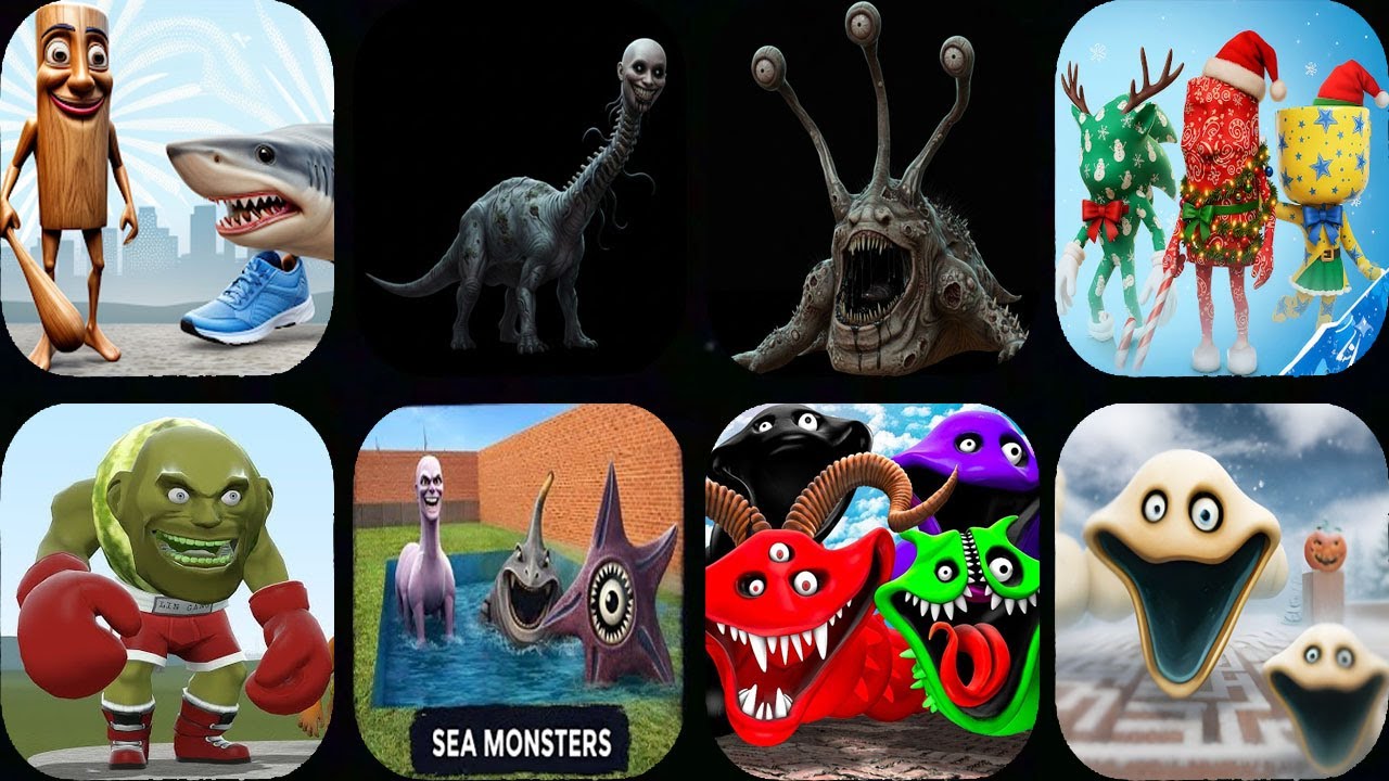 Nextbots In Playground Mod 10.4.5 NEW SEA MONSTER HORROR,HUNGRY WORM,LIN GANG MELON,Sandbox In Space