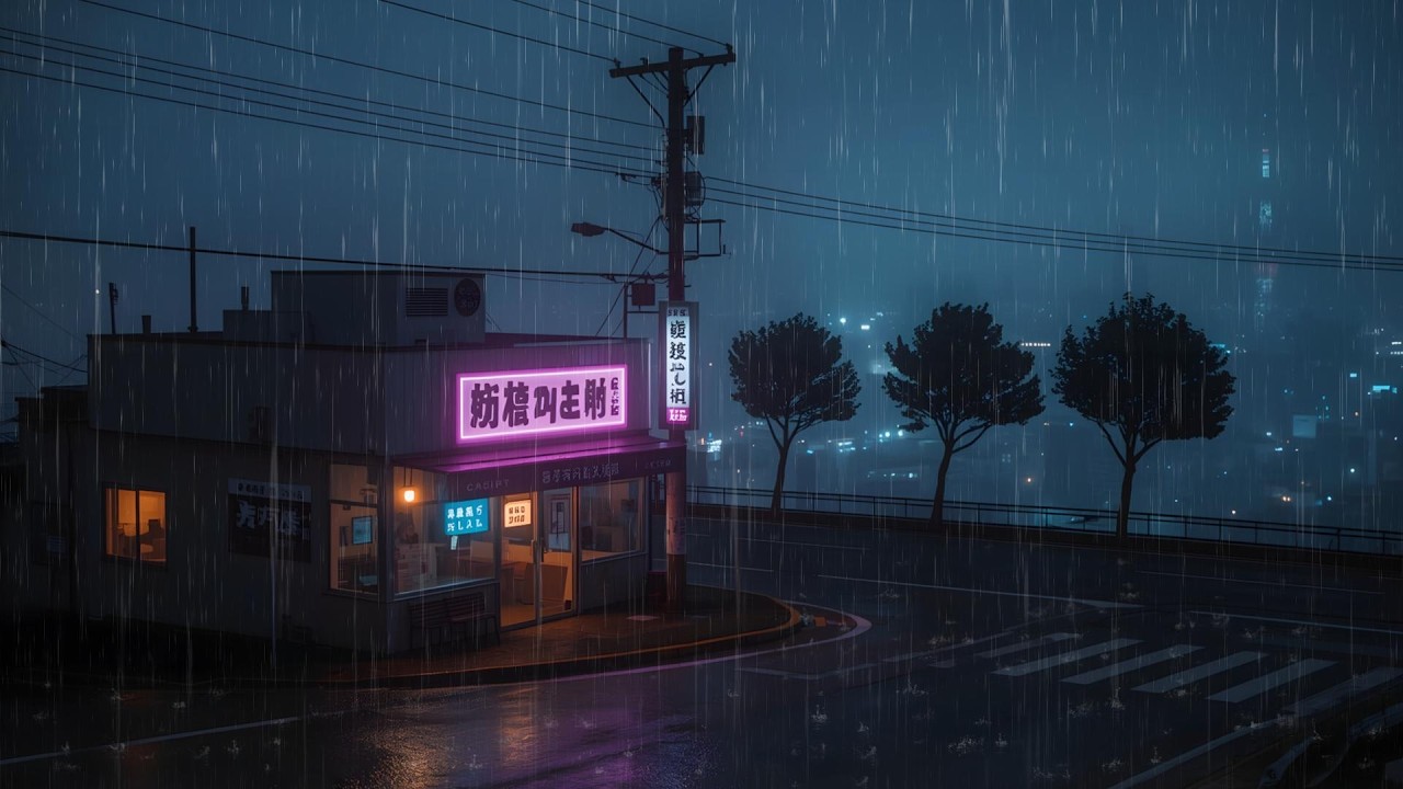 Rainy Night in Tokyo at 3 AM 🌧️ | Calm Street Lofi for Relaxing