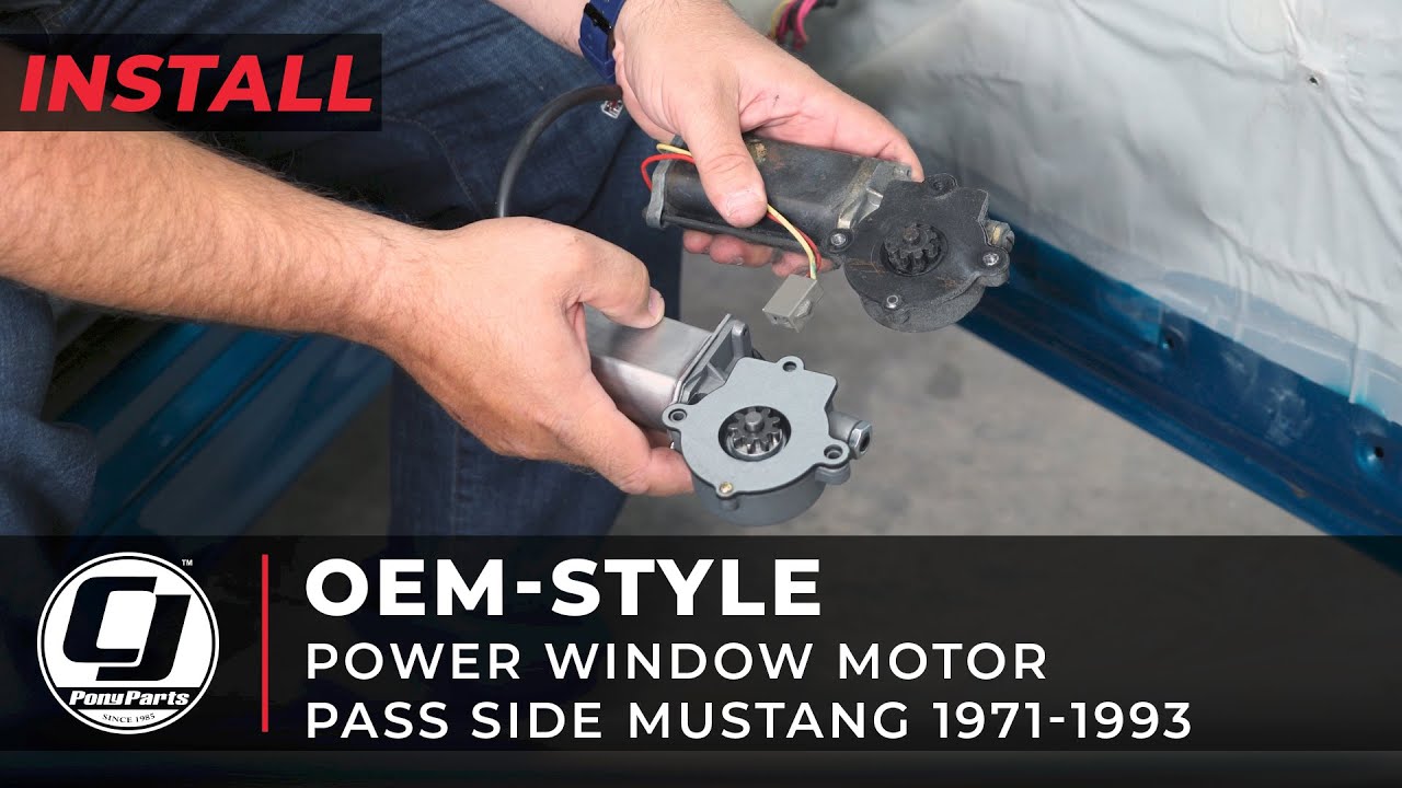 1971-1993 Mustang Install | Passenger Side Power Window Motor