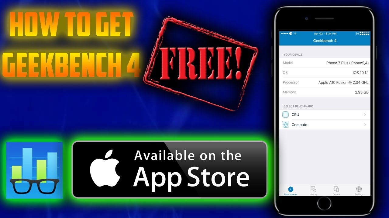 HOW TO GET GEEKBENCH 4 FOR FREE ON iOS 10.3.2 iPHONES iPADS (NO JAILBREAK)(NO COMPUTER)