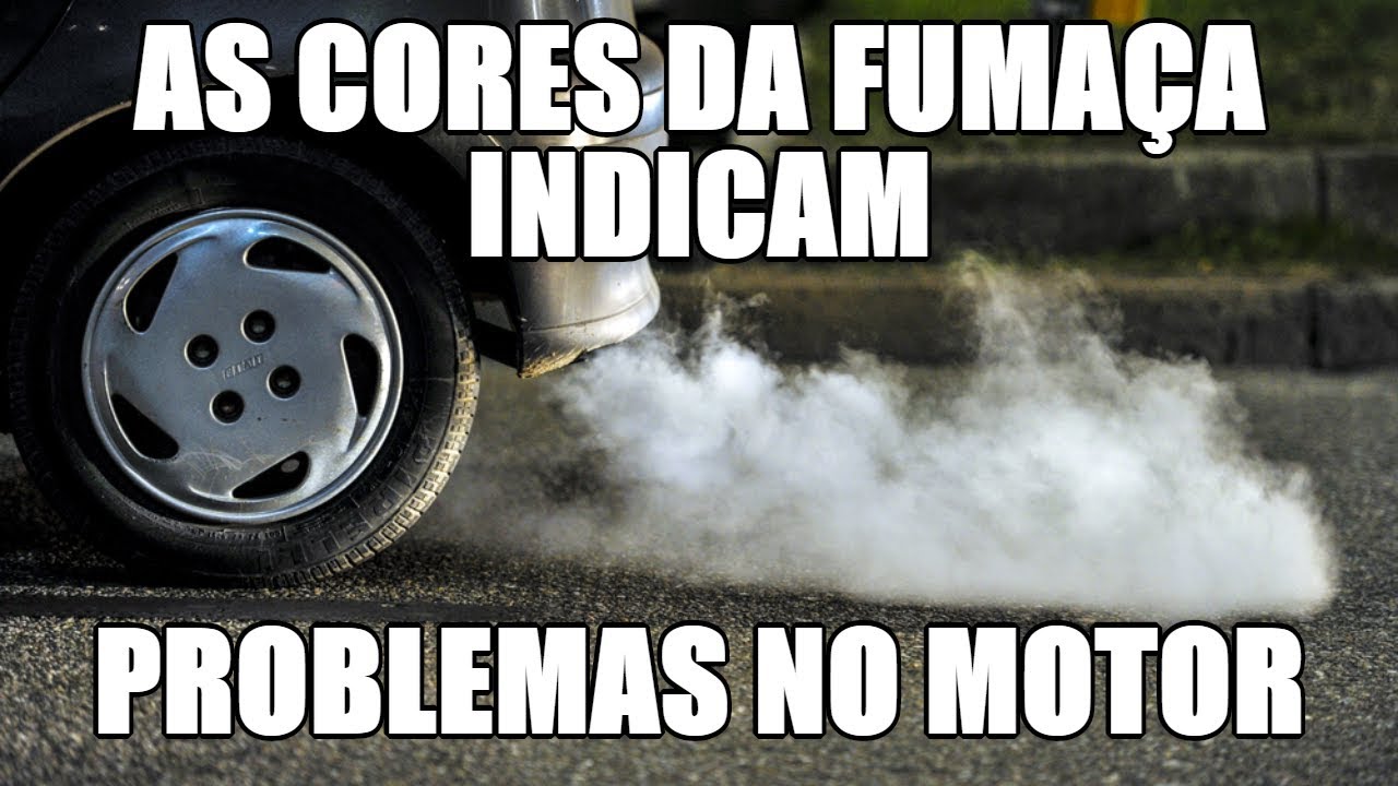 As cores da fumaça indicam problemas no motor
