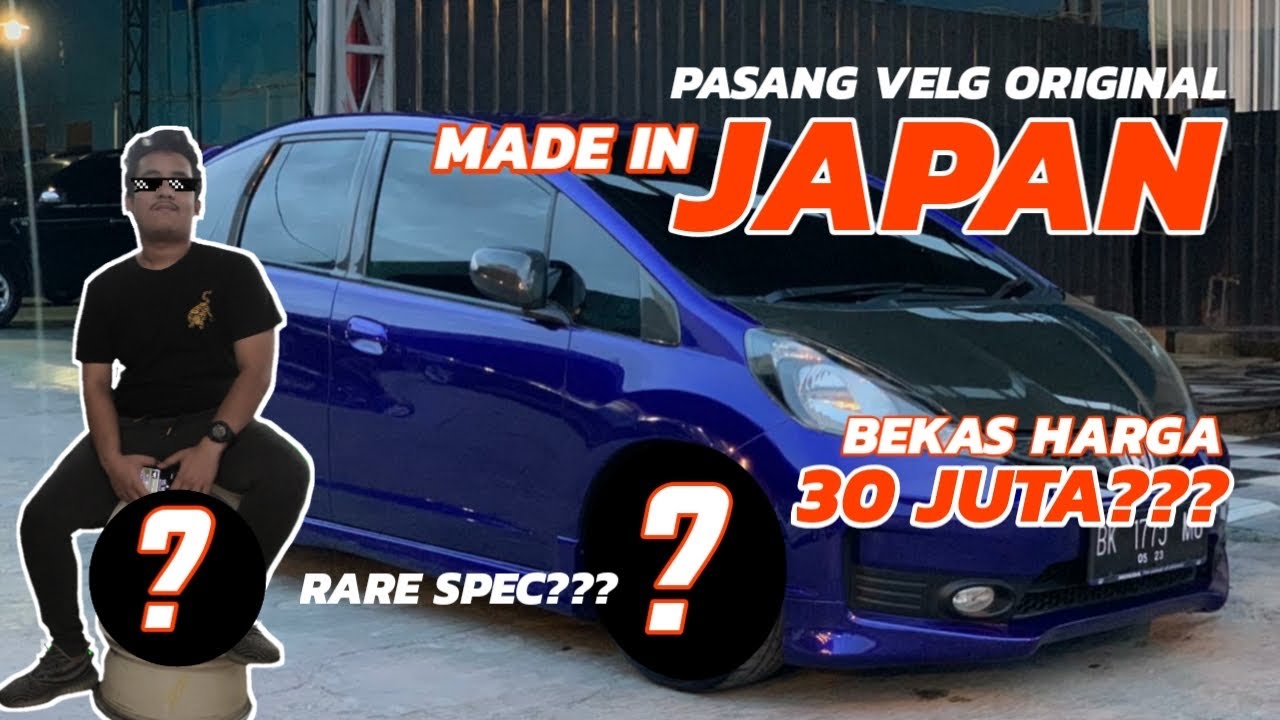 PASANG VELG MUGEN MF10L ORIGINAL MADE IN JAPAN DI HONDA JAZZ GE8