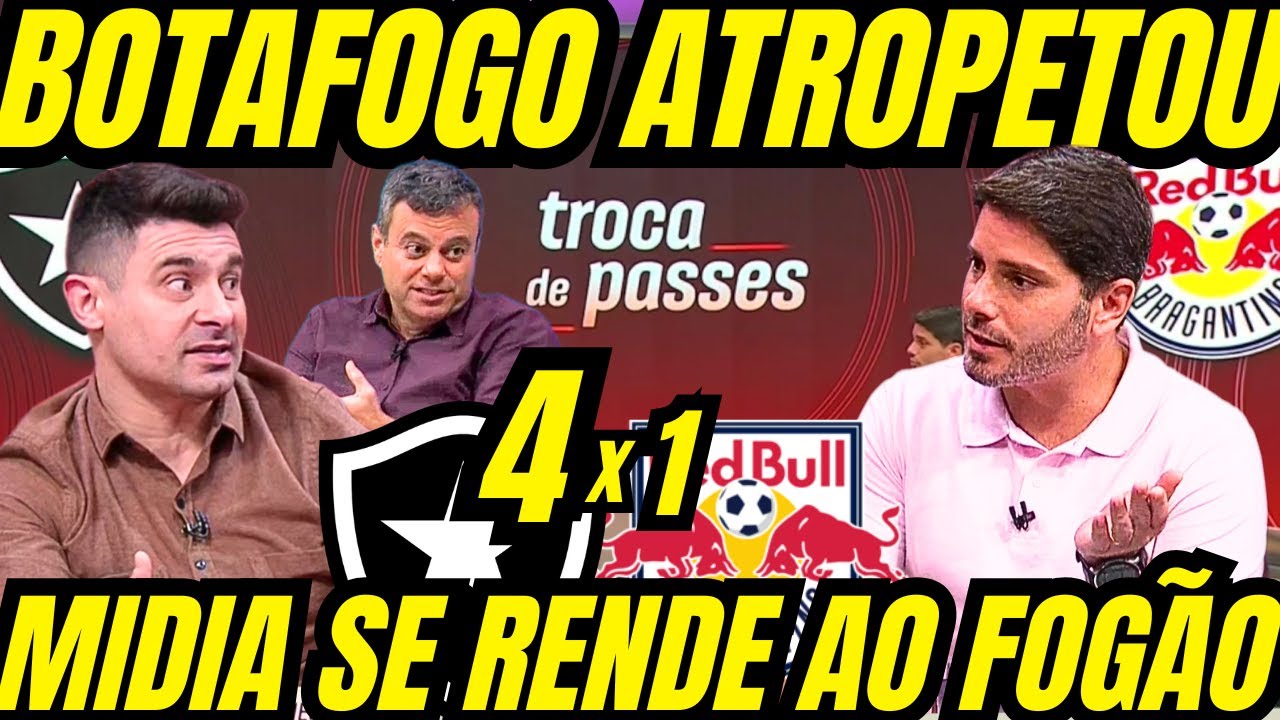 BOTAFOGO ATROPELA O BRAGANTINO E COLA NO G4! M&Iacute;DIA RASGA ELOGIOS!