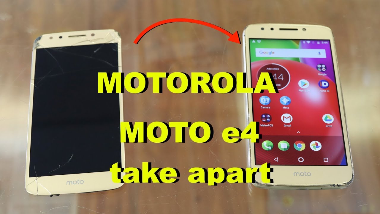 Motorola Moto e4 XT1765 - How To Repair Screen LCD Glass - Charging Port