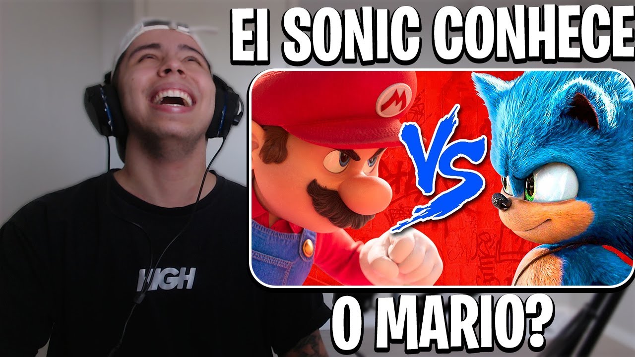 REACT Super Mario Vs Sonic - Batalha de rap - Batalha de games