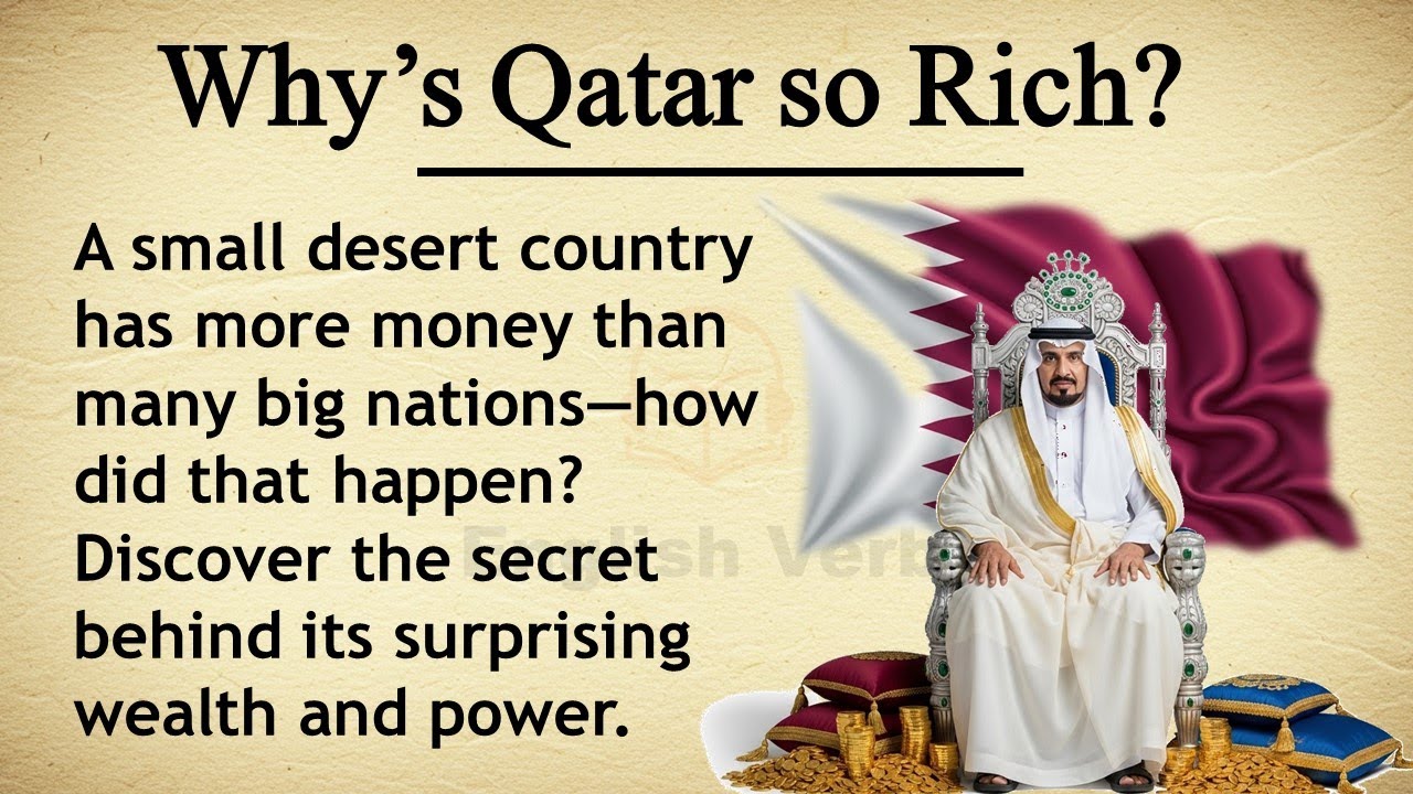Why's Qatar So Rich? 🇶🇦💰 Learn English Through Story Level 2 || Graded Reader 🎧