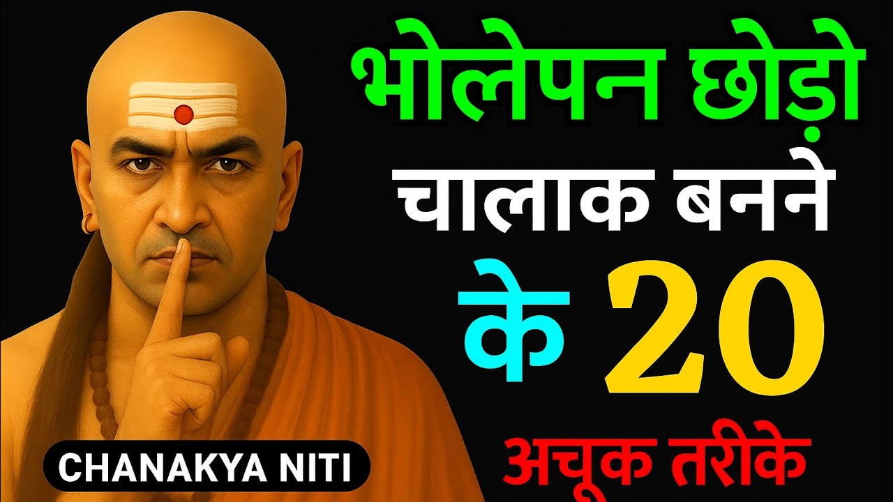 भोलापन छोड़ो वरना लोग दबा देंगे | चालाक बनने के 20 तरीके | Chanakya Niti