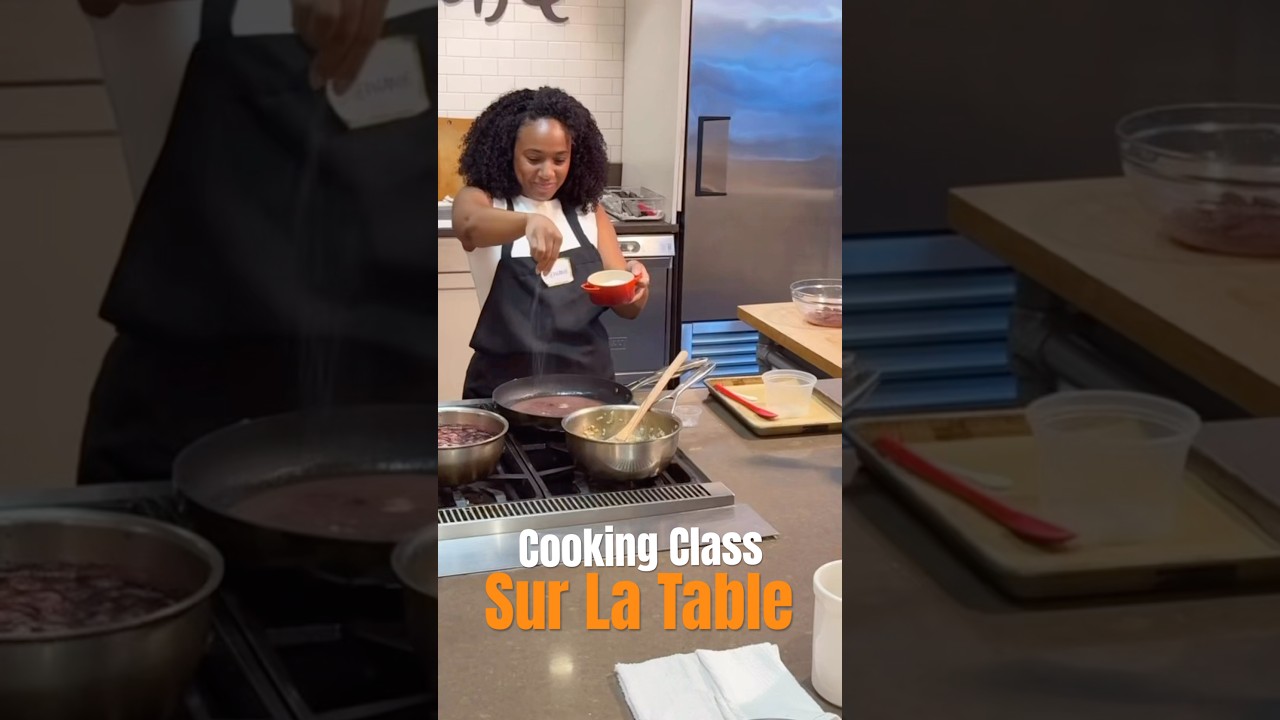 Cooking Class at Sur La Table Review #cookingclass #cooking