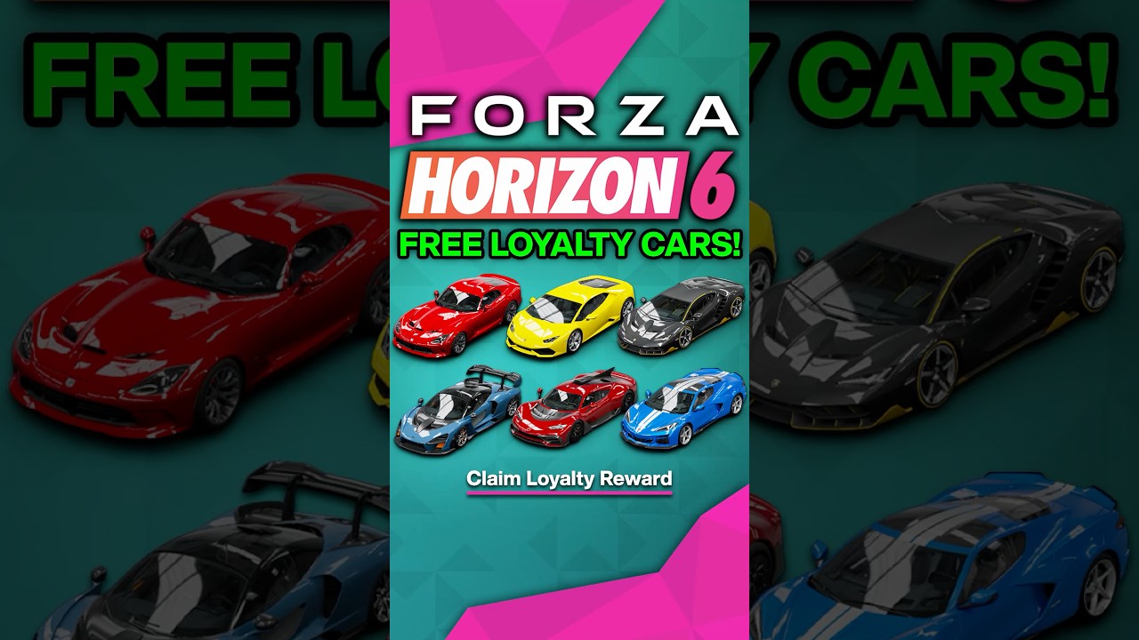 6 FREE Loyalty Reward Cars in Forza Horizon 6!