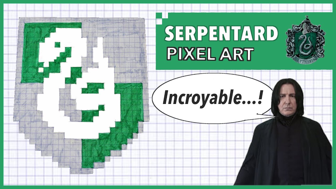 PIXEL ART SERPENTARD : mets ton blason à l'honneur !
