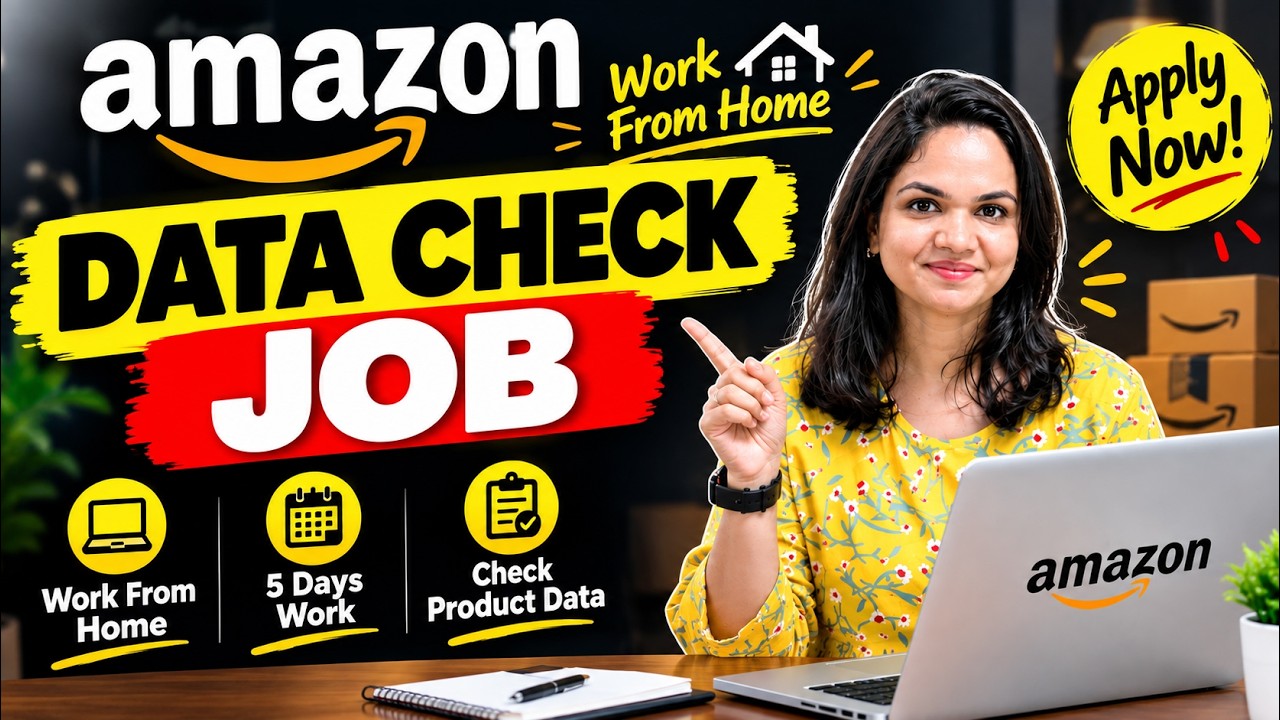 Amazon Work From Home Jobs 2026 |Product Checking ob | Remote Job #workfromhome #amazon
