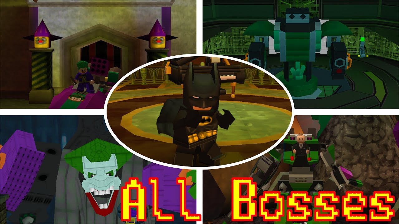 Lego Batman 2: DC Super Heroes - All Bosses (NDS)