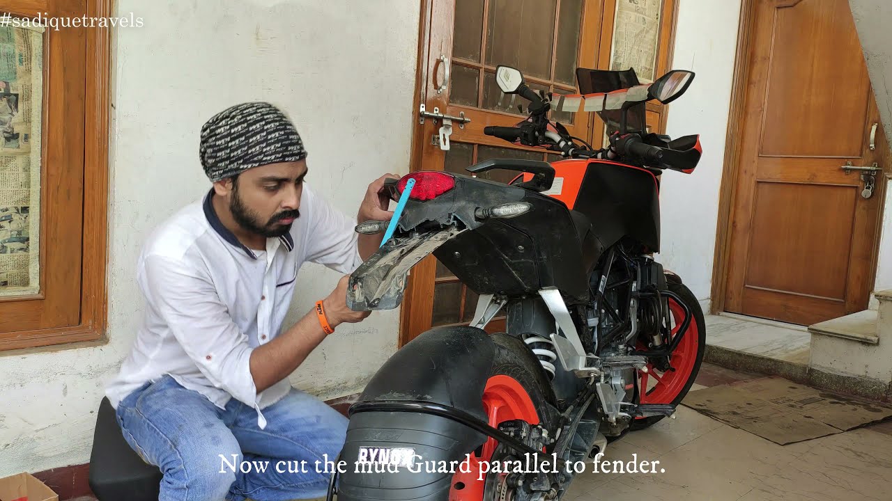 KTM Duke 200/125 Tail Tidy DIY at Zero Cost - Sadique Travels