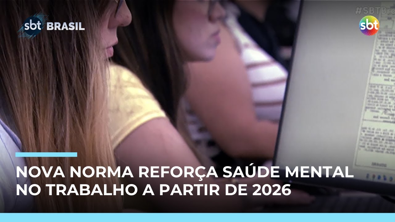 Nova norma regulamentadora reforça saúde mental no trabalho | #SBTBrasil