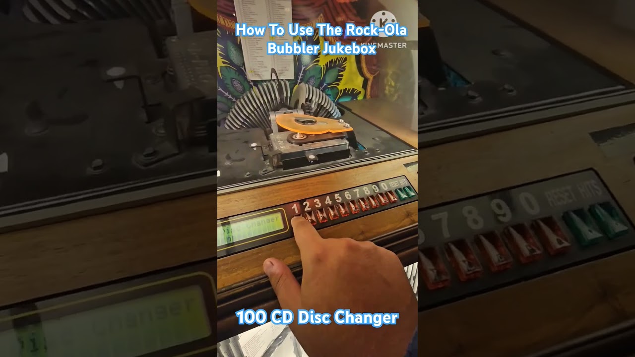How To Use The Rock-Ola Bubbler Jukebox 100 CD Disc Changer #tutorial