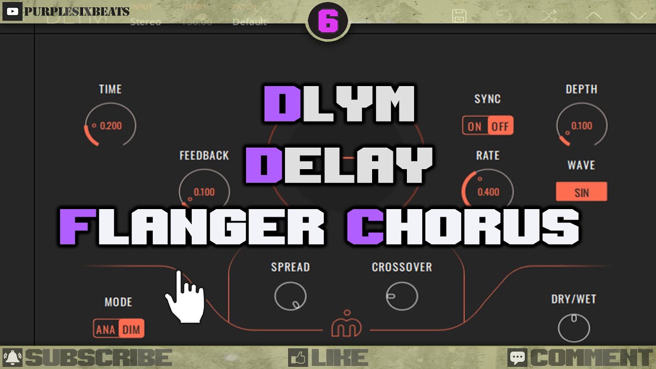 🎚 DLYM || Free VST Plugin || Delay, Flanger and Chorus Effects