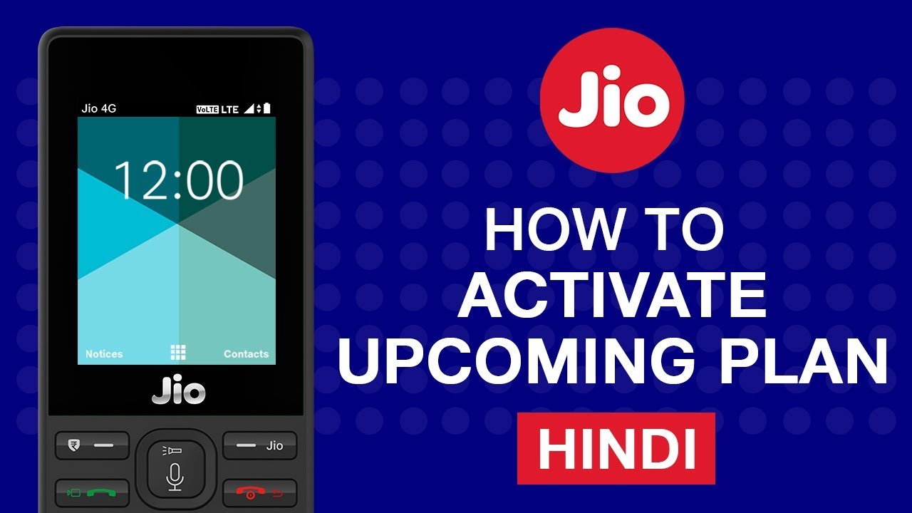 How to Activate Upcoming Plans Using MyJio App in JioPhone (Hindi)| Reliance Jio