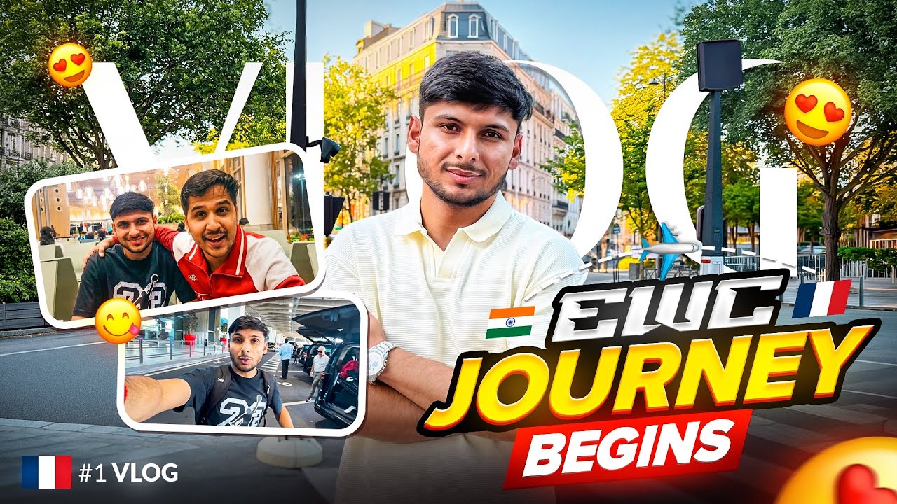 MY FIRST INTERNATIONAL TRIP PARIS VLOG ✈️  🇫🇷 || EWC JOURNEY BEGINS 🇮🇳 VLOG #1 