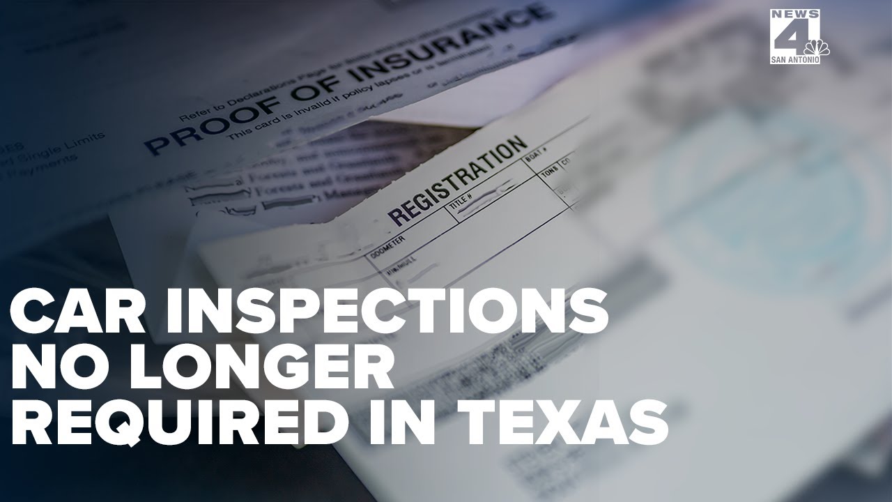 Vehicles registered in Texas no longer need to pass a safety inspection