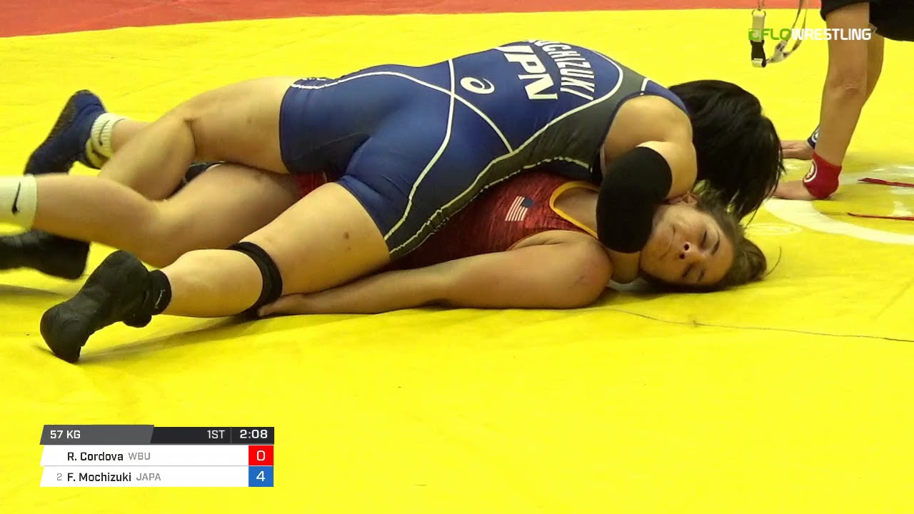 Women's Freestyle 57 Quarter-Finals - Rebekah Cordova (WBU) vs. Fusano Mochizuki (Japa)