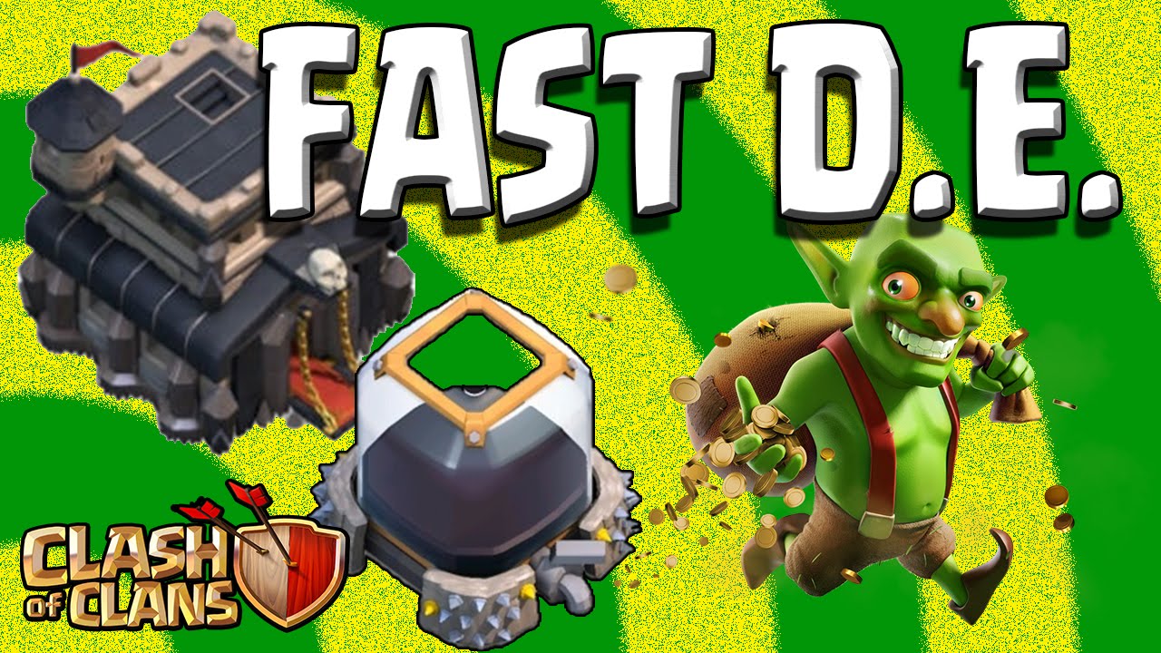 Clash of Clans - Grab Dark Elixir Fast! - Quick DE Grab with Goblin Knife