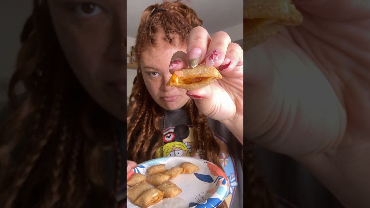 trying BREAKFAST pizza rolls 😮🤤