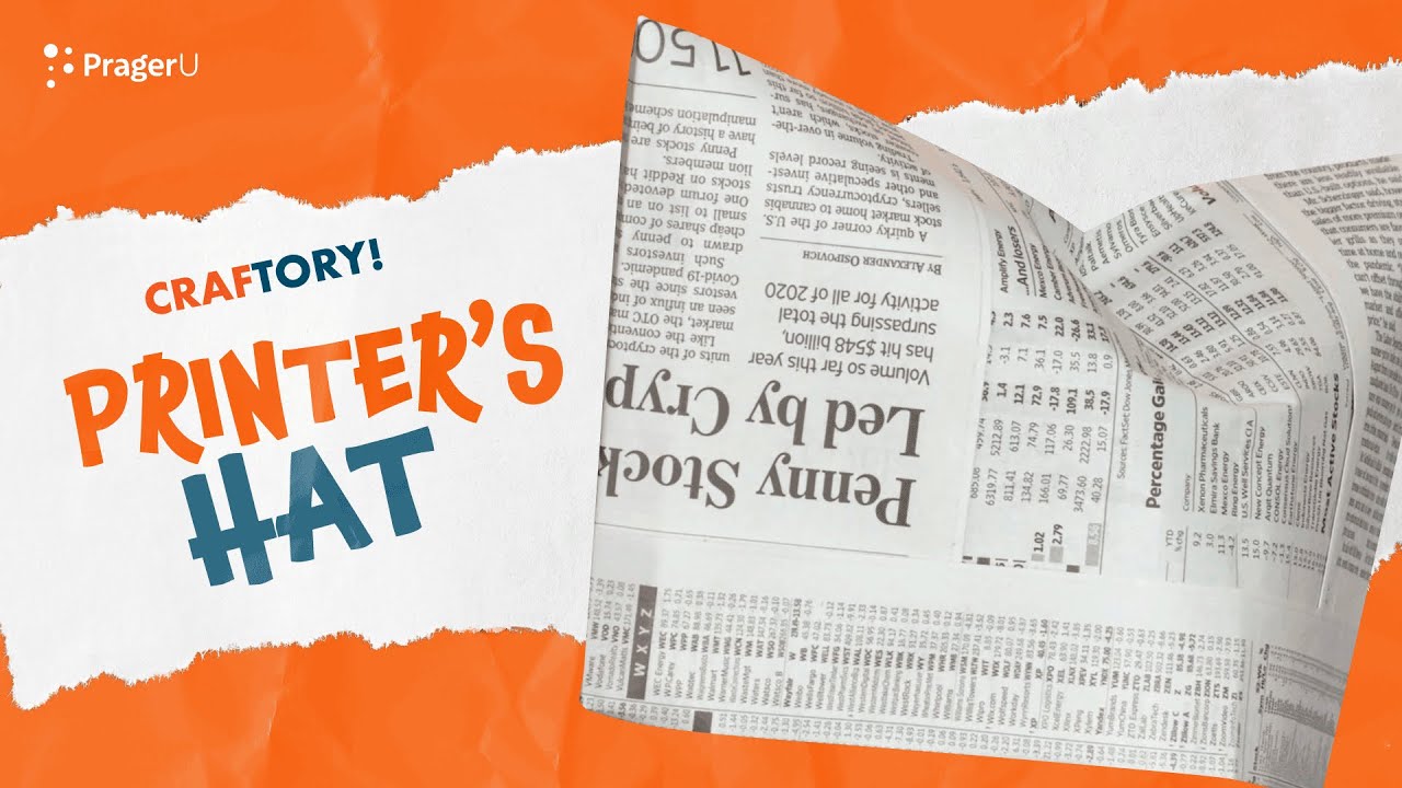 Craftory: Printer's Hat | Kids Shows