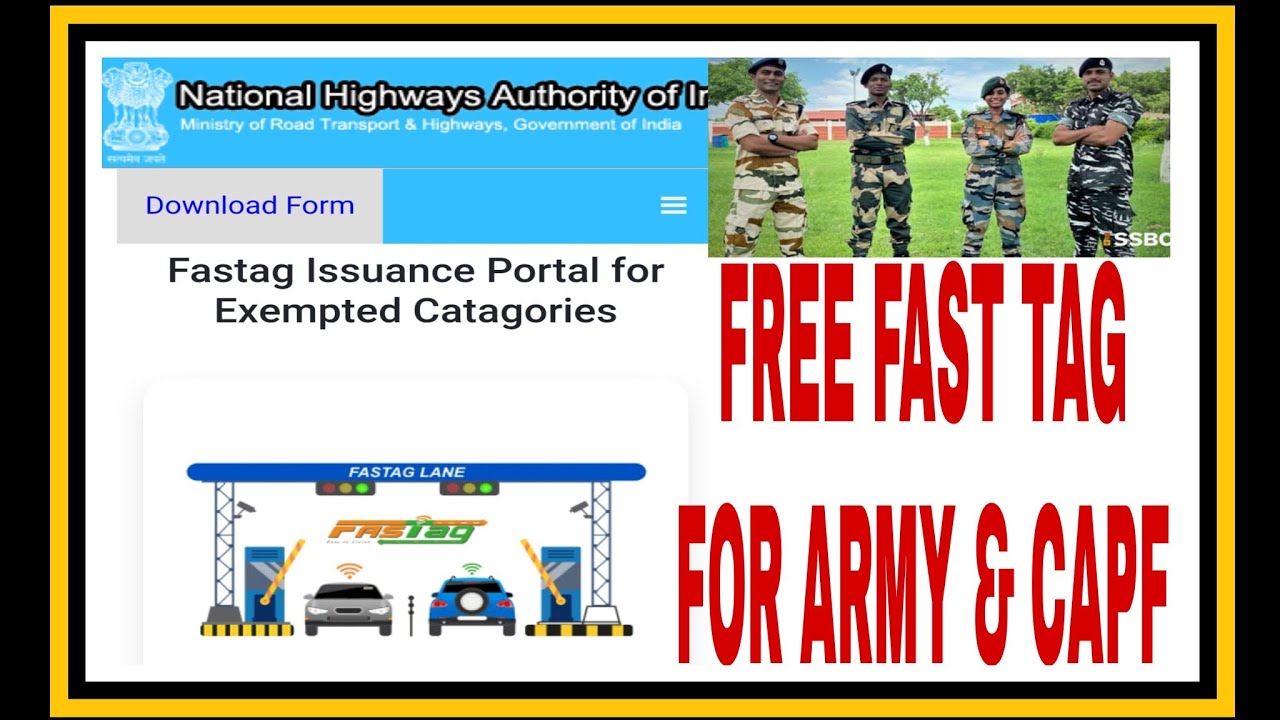 How to apply for free FAST Tag
