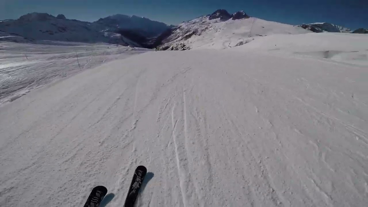 Solonges (red), Retour Charamillon (blue), Col de Balme, France - 01/2022