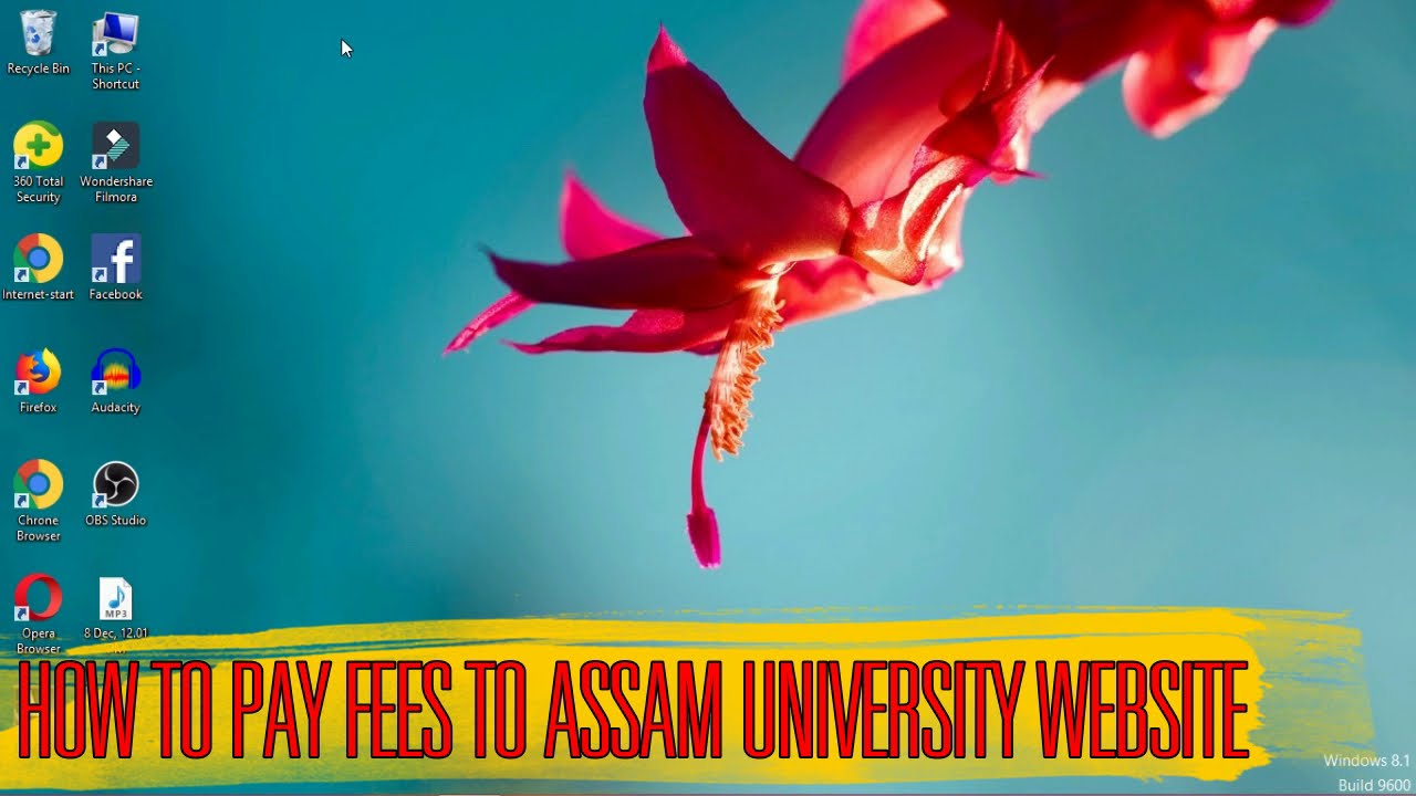 How to pay enrollment fees through Assam University Website 2021