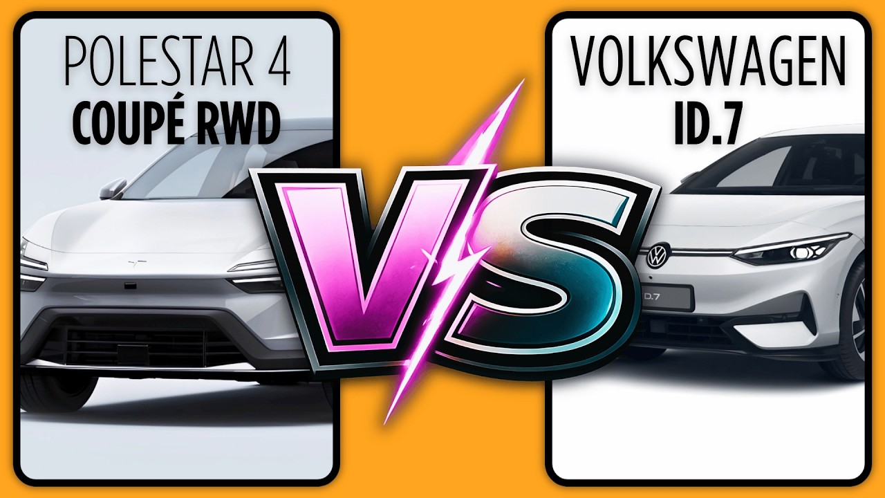 Polestar 4 Coup&eacute; (MY27) против VW ID.7 (рестайлинг 2026 года) /// СПЕКТС БАТТЛЕ