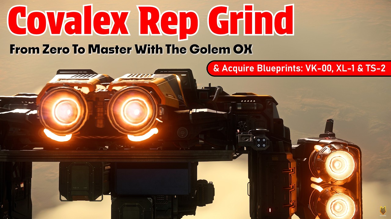 Covalex Rep Grind: From Zero To Master With A Golem OX & Acquire Blueprints: VK-00, XL-1 & TS-2