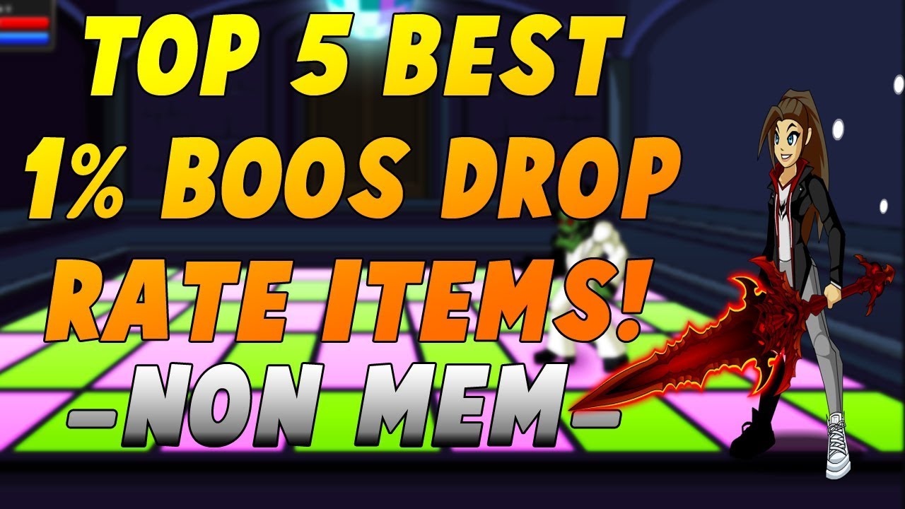 AQW | TOP 5! 1% BOSS DROPS! | NON-MEM