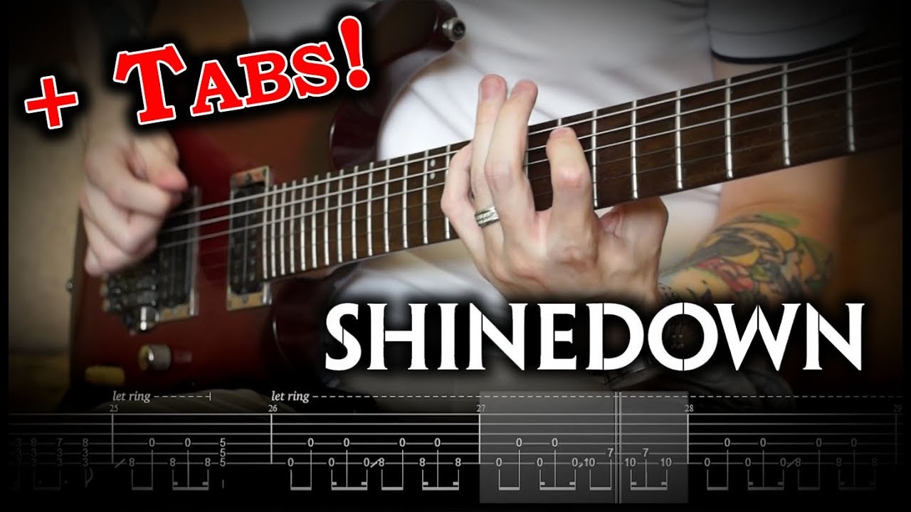 Shinedown - Monsters (Guitar Cover w/Solo & Tabs)