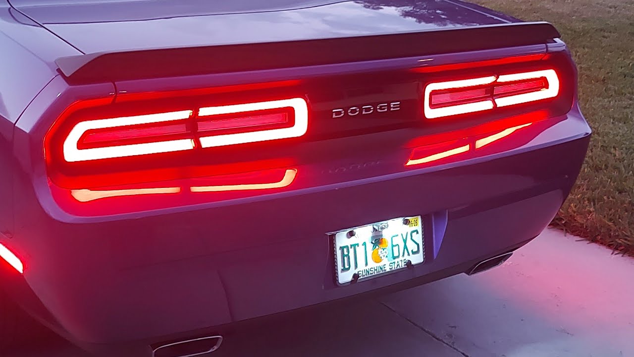 Dodge Challenger LED Tail Brake light upgrade tinted blinkers