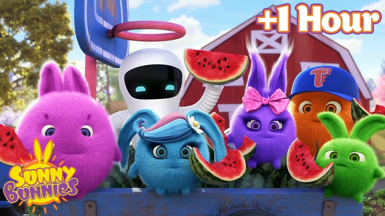 The Great Watermelon Game | Over 1 hour of Sunny Bunnies Full Episodes